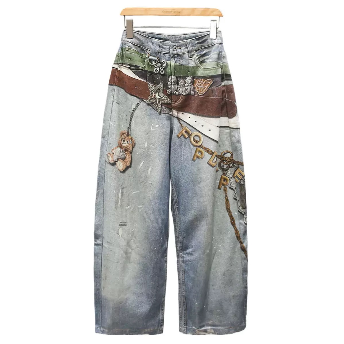 Trompe L’Oeil Print Jeans