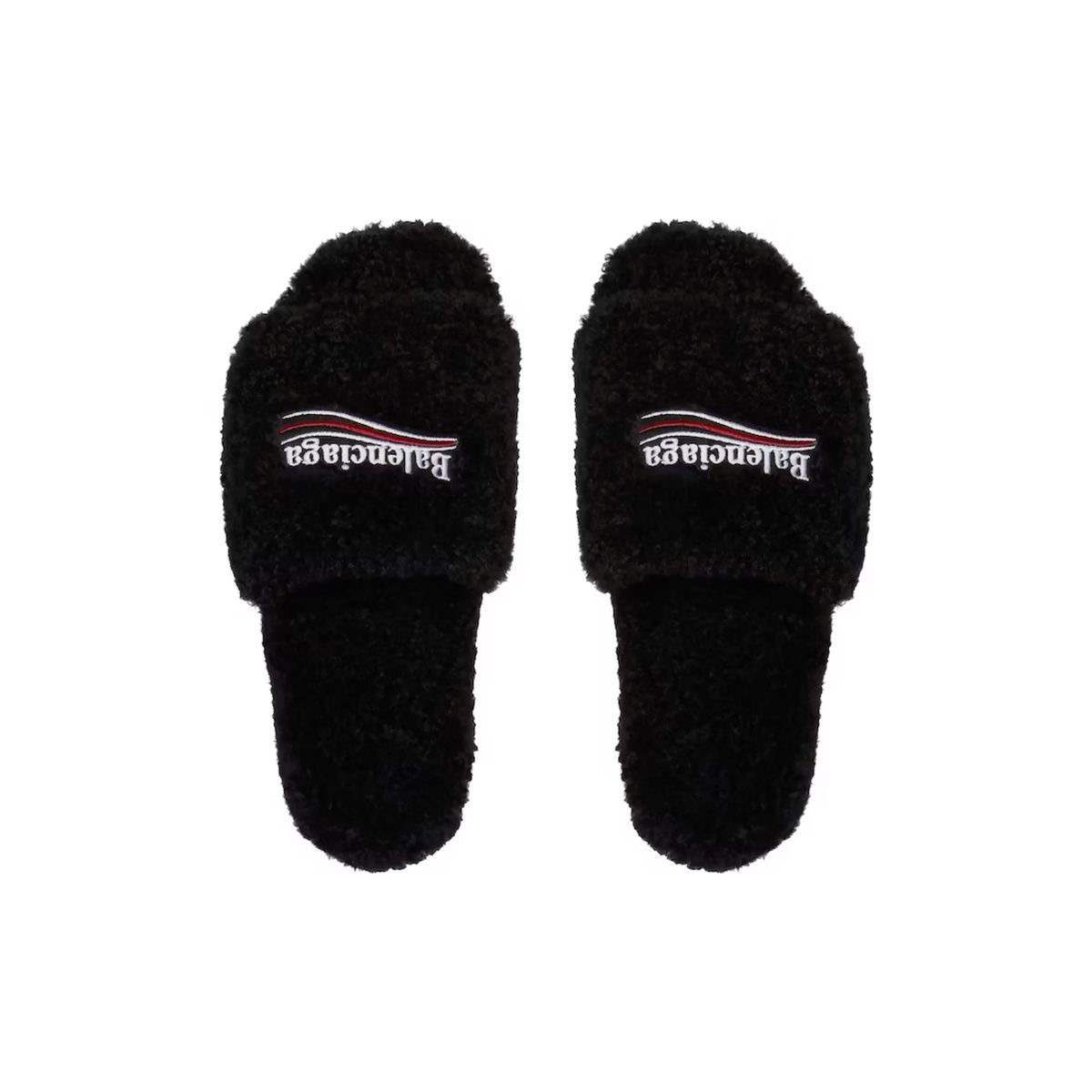 Balenciaga Fur slides