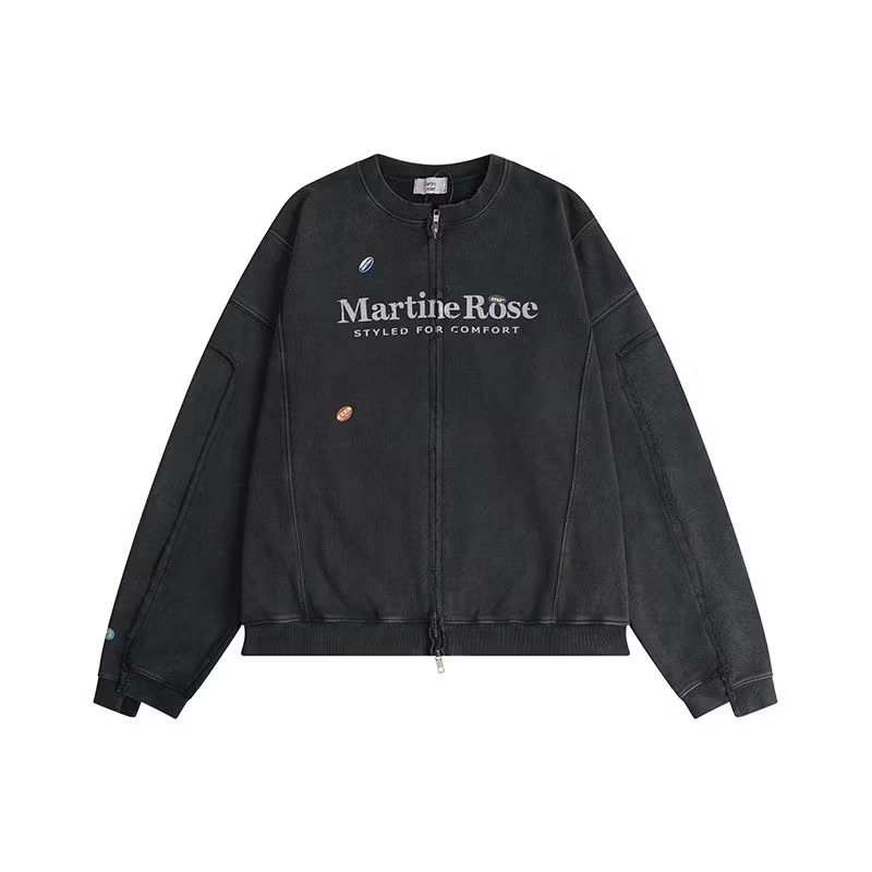 Martine Rose Zip Up Crew sweatshirt