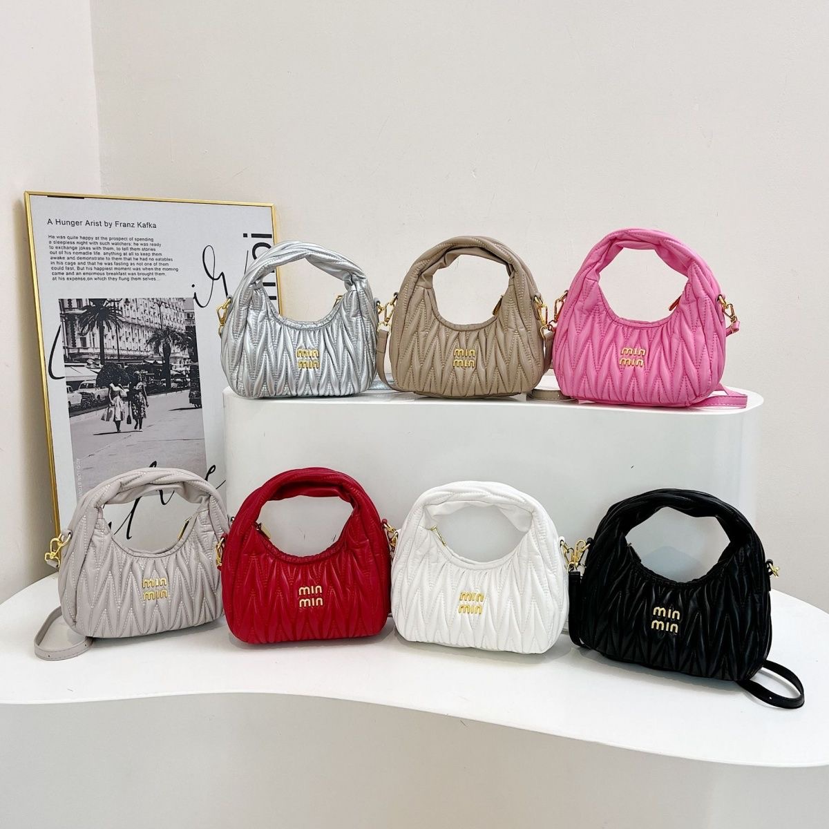 Miu Miu Wander matelassé nappa leather bag