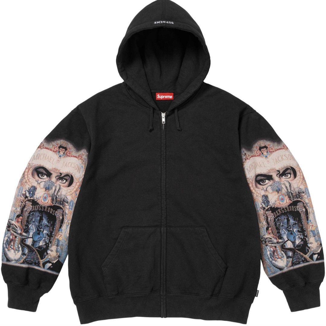 Supreme x Michael Jackson Dangerous zip-up hoodie