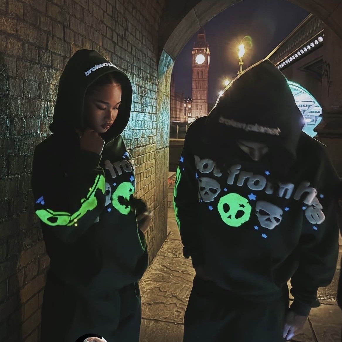 Broken Planet Glow in the Dark Hoodie