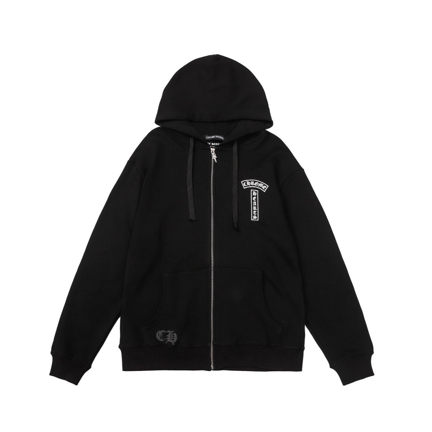Chrome Hearts Single Floral T-Logo Zip-Up Hoodie