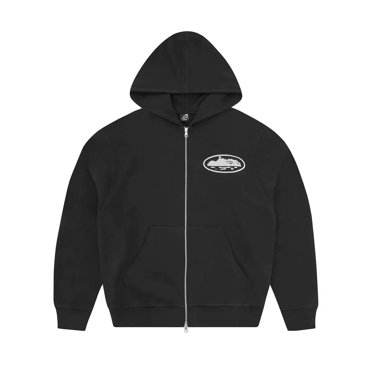 Corteiz Island Puff Print Zip Hoodie